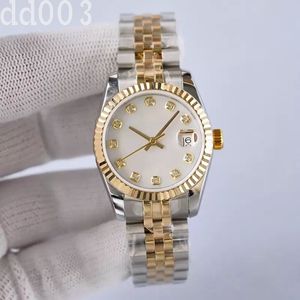 Diamond Watch Leisure Business Tasarımcısı Saat Siyah Pembe Paslanmaz Çelik Kayış Mekanik Moda Takım Dekoratif Kadınlar Saatler 31mm 28mm Datejust SB030 C23