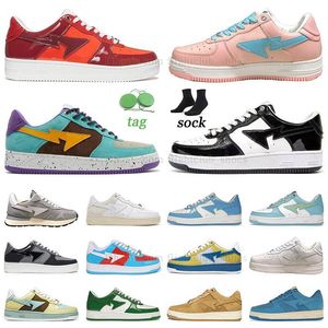 2023 Hot Top Casual Shoes Black White Teal Brown Platform Shoes ABC Camo Combo Red Pink Suede Mens Womens Flat Shoes Sneaker Widow Heel Beige Brown Hul Giant Iron