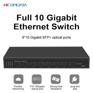 Hicomdata Voll-Gigabit-Ethernet-Switch, 8 SFP-Ports, 1000 Mbit/s, hohe Geschwindigkeit