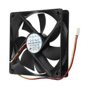 Freeshipping 10pcs 3 Pin 120x120x25mm CPU Fan Cooler Radiator Fan Computer PC 12V Black Qwgtc