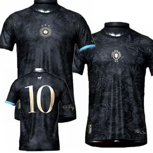 2023 2024 الأرجنتين البرتغال The Siu la Pulga Jersey Special Messis Ronaldo Black Shirt