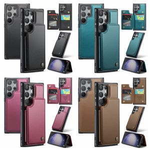 S24 CaseMe Card Pack Чехлы из искусственной кожи для Samsung S23 FE S22 Plus S21 A13 A14 A23 A24 A33 A34 A53 A54 Note 20 Ultra Google Pixel 8 Pro Держатель слота для идентификатора Кошелек Задняя крышка телефона