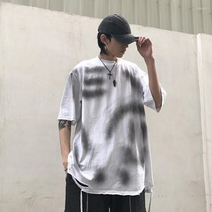 Erkek Tişörtleri Tshirt Yaz Harajuku Serin Unisex Kısa Kollu Gömlek Anime Baskı Sokak Giyim Plus T-Shirts Moda Punk Giysileri