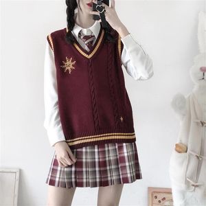 Women's Vests Fashion Designed 2023 Sleeveless Knitted Preppy Style All Match Solid Spring Sweet Kawaii Waistcoats Cute Sweater Vest