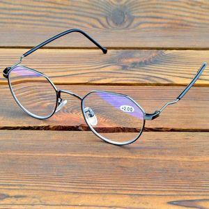 Occhiali da sole con montatura poligonale, stile retrò, montatura intera, occhiali da lettura multifocali progressivi vicini e lontani da 0,75 a 4