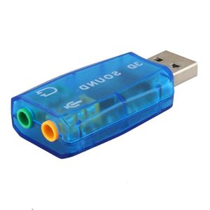 10 pçs/lote USB Placa de Som USB Áudio 51 Placa de Som USB Externa Adaptador de Áudio Microfone Alto-falante Interface de Áudio Para Laptop PC Micro Dados Bpvfn