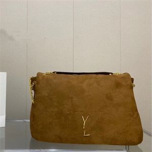 Worka na torbę designerską dla kobiet torby na ramię zamszowe matowe skórzane torby hobo w stylu torebki w stylu torebki mody Listu