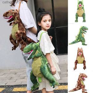 Mochilas mochila bonito para criança criança dinossauro pelúcia boneca sacos presente brownl231108