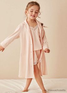 Pajamas Summer Girls Shirt Dress Princess Rowndown Collear Sleepshirts Lessgowns.Kid's Nightdress Lounge Sleepwear.Childrens Clothing R231108