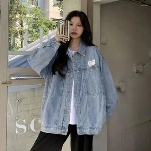 Women's Jackets Denim Coat Spring And Autumn 2023 Loose Korean Edition Bf Style Mid Length Student Top Ins Trend