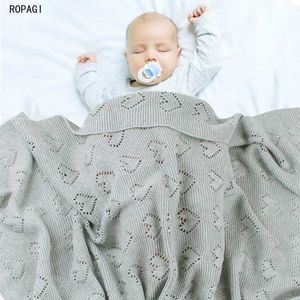 Yeni doğan örgü bebek arabası yatak yorganları pamuk yürümeye başlayan çocuk çocuklar kundaklama sargı infantil unisex battaniye 100*80cm w0408