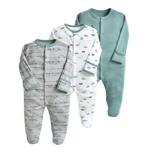 Romances Iyeal Bodysuit Bodys Beby Garoth e meninas Conjunto de roupas pré -escolares 100% Cotores de algodão Pijama de outono para bebê Roupas de bebê 230408