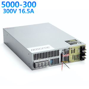 HONGPOE 5000W 300V Power Supply 0-16.5a 0-300v power supply 300V 16.5A ac -dc 300V adjustable power AC-DC High-Power PSU DC300 220VAC/380VAC Input