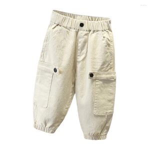 Spodnie spodnie dla chłopca stałe kolor wiosenny jesień dres dresowy dzieci swobodne ubrania chłopcy