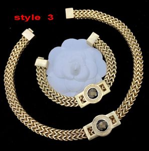 Hip Hop Rock Punk Designer Dicke Kette Kuba Halsketten Armband 18 Karat vergoldet Männer Halsketten Armreif Frauen Ohrringe Ring Sets Neutraler Stil Schmuck Geschenk HMS27 --0341