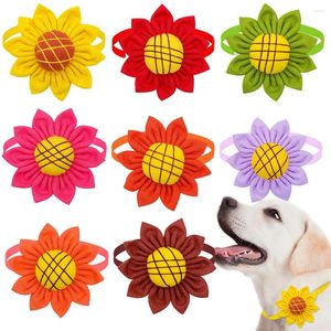 Hundebekleidung, tägliche Fliege, Hunde, Schleife, Sonnenblumen, Form, Pflege, verstellbares Halsband für kleine Katzen, Haustierprodukte, Zubehör