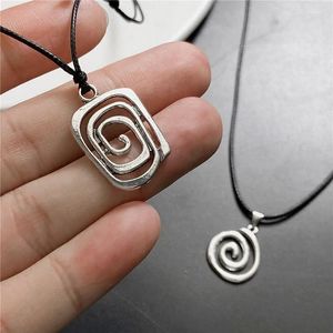 Halsband Retro Punk Lollipop Swirl Anhänger Halskette Für Männer Frauen Paar Mode Hohe Qualität Schmuck Geschenke Geschenk