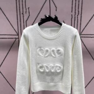 Sweater Tasarımcı Sweater Womens Pullover Sweater Crew Boyun Sweater Premium Baskı Fransız Moda Giyim Kadınları Lüks Tasarımcı Örme Üst Geometrik Patay