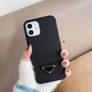Fashion Designer Phone Cases For iPhone 14 13 12 11 Pro Max Black Leather Back Shell 14Pro 14Plus 13Pro 14Promax 13Promax XR Anti-fall Protective Mobile Cover Case