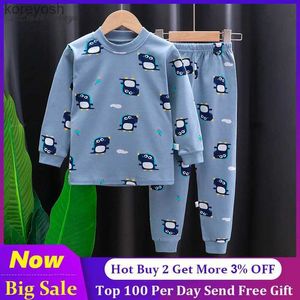 Pigiama per adolescenti Bambini Ragazzi S Cotone Pigiami da notte Pigiami Neonata Primavera Set Bambini Homewear Pigiama di cotone per ragazzo Abbigliamento per bambiniL231109