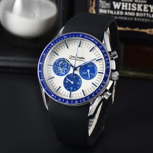 Ome nowe pięć szwów igieł luksusowe męskie zegarki kwarcowe Watch Wysokiej jakości najlepsza marka projektant zegarowy zegar stal nierdzewna Mężczyzna moda akcesoria świąteczne prezenty OM6