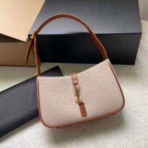 Luksusowe Projektanci Kobiety Torba Na Ramię Prawdziwej Skóry Płótno Split Totes hobo 657228 Moda Crossbody Torebki Torebki Plecak 7A najwyższej jakości Pachy torba Le5A7