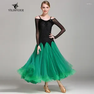 Scen Wear Ballroom Dance Competition Dress Waltz Dresses Standard Women YL300