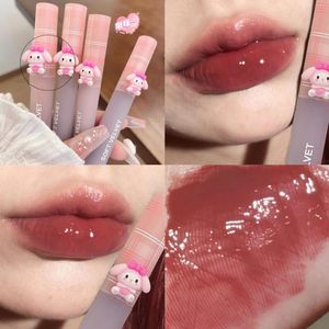 Lip Gloss 6 Color Mirror Dyeing Moisturizer Cute Liquid Lipstick Waterproof Long Lasting Red Tint Korean Makeup Cosmetic