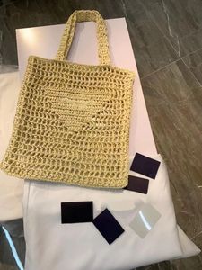 Designer handbag shoulder bag beach grass woven large shopping bag393