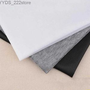 Fabric Gray White Black Non-woven Fabric Interlinings Linings Iron On Sewing Patchwork Adhesive Single-sided YQ231109