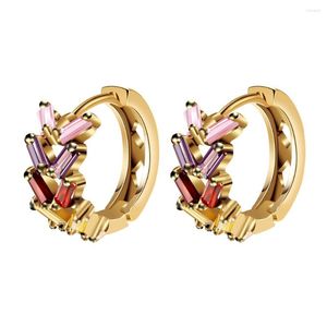 Hoopörhängen Zoshi Fashion Jewellery Huggie Earing For Women Colorful Cubic Zirconia Earings Design Wedding Earring Brinco Bijoux