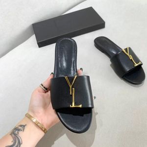 새로운 사치품 디자이너 남성 여성 슬리퍼 샌들 신발 슬라이드 여름 패션 와이드 플랫 플립 플롭 상자 크기 35-42