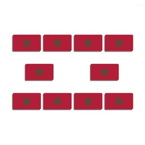 Spille 10 Pz/set Marocco Orgoglio Spilla Bandiera Grande Acrilico Distintivo Nazionale Spilla Per Donne E Uomini Ornamenti Patriottici