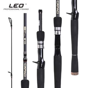 Łódź wędkarska Leofishing węglowy Łowotołów Włókno Ultralight Spinning Casting Rod 2,1M -2,7m Parta do przynęty do akcesorium łowienia szczupaka Bass 231109