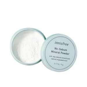 Hot Korea Famous Brand Innisfree High Quality No Sebum Mineral Powder + Blur Powder Oil Control Loose Powder Makeup Seting Foundation 5G