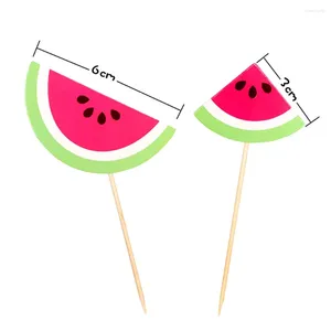 Festive Supplies 36pcs Hawaii Cake Picks Watermelon Cupcake Topper Fashion Dessert Creative Decor