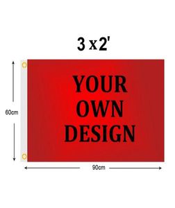 Anpassad 2x3 ft Flag Banner 60x90 cm Sports Party Club Gift Digital tryckt inomhus utomhuspolyesterannonsflaggor och banners7044950