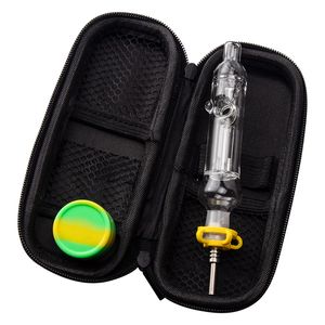 Paladin886 CSYC NC018 Glaswasserpfeife Bubbler Bong Bag Set 10mm Quarz Keramiknägel Quarz Banger Nagelclip Dabber Werkzeug Luftloch Recycle Dab Rig Pfeifen