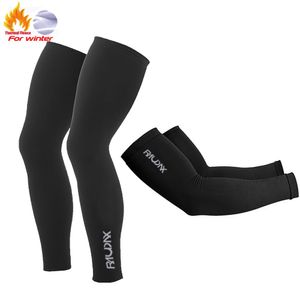 Arm Leg Warmers Raudax High Elasticity and High Quality Winter Warm Fleece Bicycle Arm Warmers Winter Sports Bike Sleeves Cycling Leg Warmers 231109