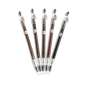 Eyebrow Enhancers 10 Piece Double-head Private Label Eyebrow Pencil With Sharpener Wooden Pole Eye Brow Pen Waterproof Easy To Wear Makeup 231109