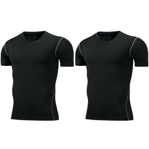 Herren-T-Shirts Herren-Sport-Kurzarm-T-Shirt Kompressionsunterwäsche Tops Fitnessstudio Workout Laufen