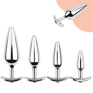 Sex Toy Massager Metal Anal Beads Butt Plug Set Small Large Wearable Ass Analplug Jewelry Dilator Prosate Man Women Shop