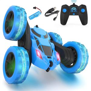 ElectricRC Car 24G Stunt Remote Control Vehicle Double Sided Rolling Driving Technology RC Childrens Electric Toys 231109