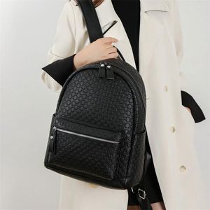 Ladies Bag na ramię 4 kolory styl college'u solidna skórzana student plecak prosty Joker Expossed Women torebka Duża pojemność moda podróżna plecak 11032#