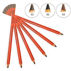 Ögonbrynsförstärkare 36st/Lot Party Queen 3 Färger Natural Wood Eyebrow Pencil Makeup Waterproof Professional Eyebrow Pen Cosmetics 231109