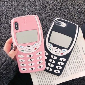 Celular bonito 3d clássico caso móvel para iphone 11pro max 11 xs max 6 7 8 plus retro proteção anti celulite capa de telefone macio