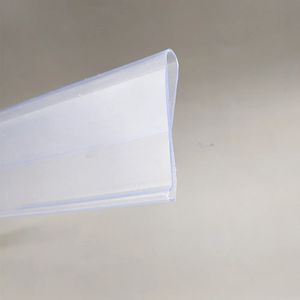 Fabriksuttag Plastiska PVC -hylldata Strips S N Typ på Mechandise Price Talker Sign Display Labelkort Holder For Store Glass Rack 100 st