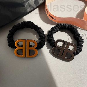 Hair Rubber Bands designer Netizen Same Style Old Double B Letter Rope Tie Band Headrope Simple Loop Headwear R268