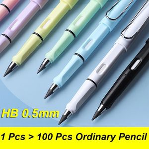 인피니티 연필 기술 잉크리스 펜 마법 연필 드로잉 드로잉은 직선 연필 100 pcs를 깨기 쉽지 않습니다.