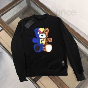 Felpe con cappuccio da uomo Designer nuovo autunno e inverno F orsacchiotto stampato maglione da uomo a maniche lunghe girocollo pullover pancia di mucca A6QC